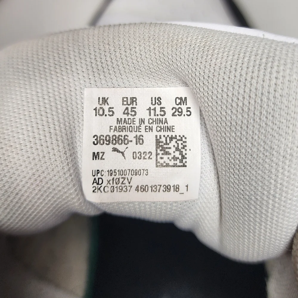 PUMA Rebound LayUp SL Low White Black Mens Sz 11.5 Athletic Shoes Sneakers - Picture 10 of 12